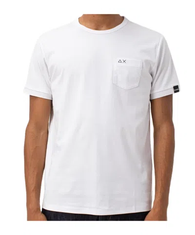 Sun 68 Short-sleeved T-shirt In White