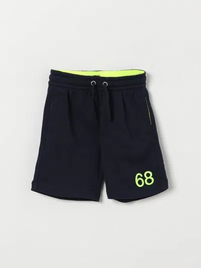 Sun 68 Shorts Sun68 Kids Color Blue In Black