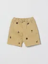 Sun 68 Embroidered Drawstring Shorts In Nude