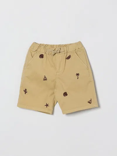 SUN 68 SHORTS SUN68 KIDS COLOR BEIGE,I35255022