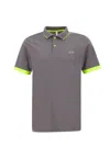 SUN 68 SMALL STRIPE COTTON POLO SHIRT SUN 68