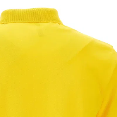 Sun 68 Solid Piquet Cotton Polo Shirt In Yellow
