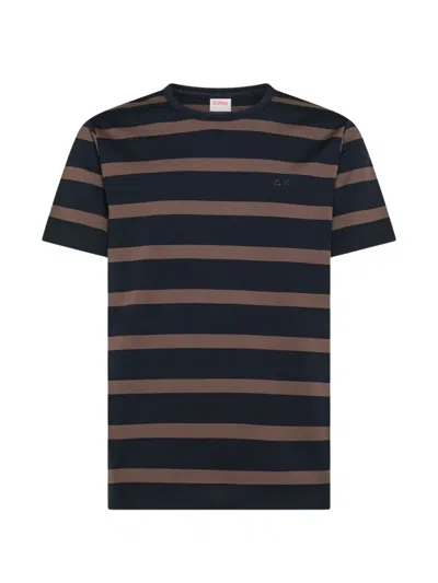 Sun 68 Striped T-shirt In Multi