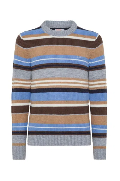 Sun 68 Sun68 - 06 Pullover Light Grey K43158 In Multi