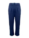 Sun 68 Sun68 - 07 Navy Pants F43210 In Animal Print