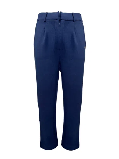 Sun 68 Sun68 - 07 Navy Pants F43210 In Animal Print