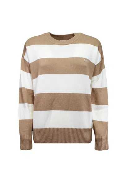 Sun 68 Sun68 - 16 Pullover Beige K43216 In Brown