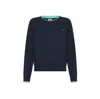 Sun 68 Sun68 - Double Rib Navy Blue Sweater K34211 In Multi