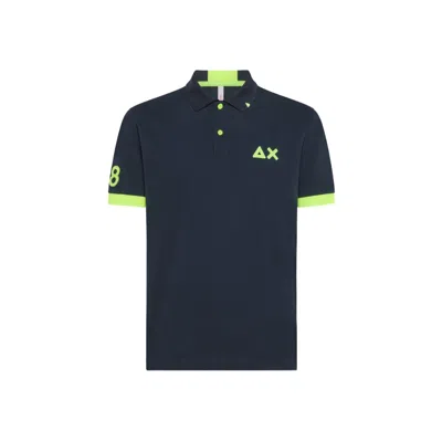 Sun 68 Sun68 - Fluo Navy Blue A34122 Logo Polo