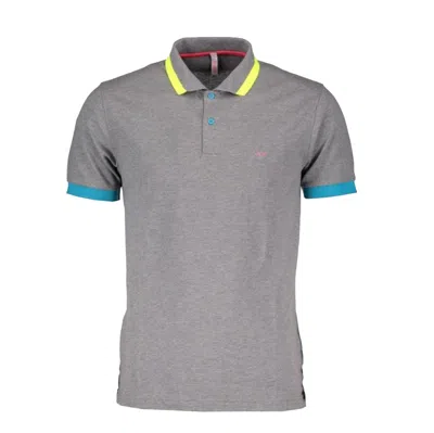 Sun 68 Sun68 - Polo El. Big Stripes Fluo 34 A18116 In Gray