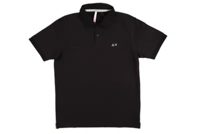 Sun 68 Sun68 - Polo Solid Regular Tinta Unit A34109/11 Nero In Black