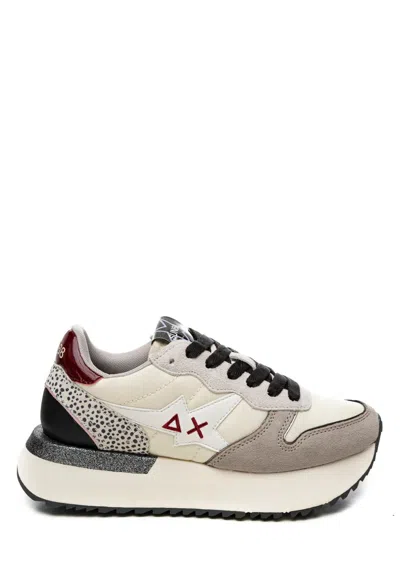 Sun 68 Sun68 Big Stargirl Mix Material Sneakers In Multi