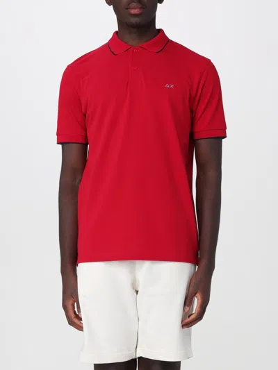Sun 68 Sun68 Cotton Polo Shirt In Red