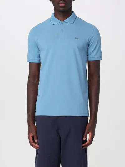 Sun 68 Sun68 Polo Shirt Men Color Gnawed Blue In Multi
