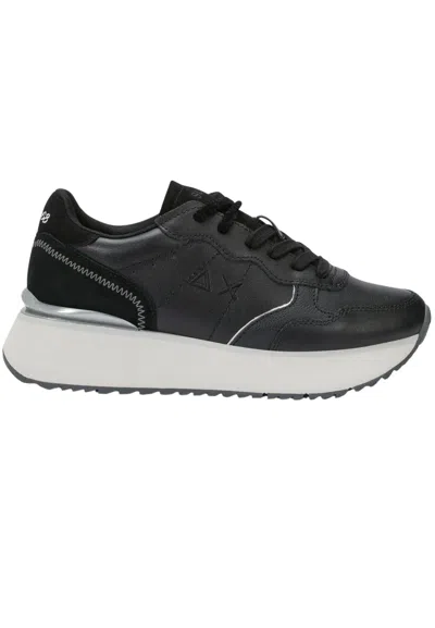 Sun 68 Sun68 Sneakers Big Ally Leather In Black