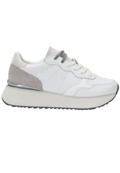 Sun 68 Sun68 Sneakers Big Ally Leather In White