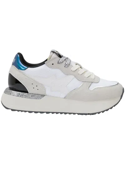 Sun 68 Sun68 Sneakers Big Stargirl Mix Material In Neutral