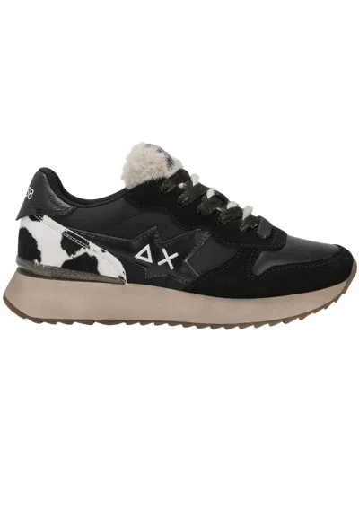 Sun 68 Sun68 Sneakers Stargirl Animalier In Black