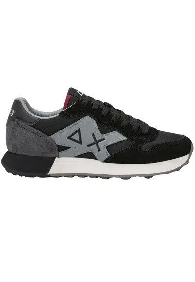 Sun 68 Sun68 Yellow 2.0 Solid Sneakers In Black