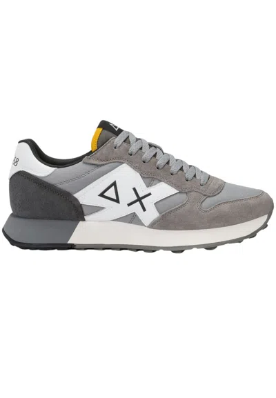 Sun 68 Sun68 Yellow 2.0 Solid Sneakers In Gray