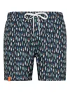 Sun 68 Surfboard-print Swim Shorts In Multi