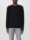 Sun 68 Solid Cotton Sweater Sweater In Schwarz