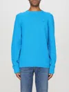 Sun 68 Embroidered Crew-neck Sweater In Blue
