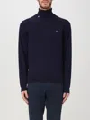 Sun 68 Turtleneck Textured Sweater In Blue