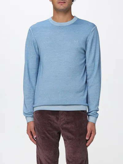 Sun 68 Sweater Sun68 Men Color Gnawed Blue