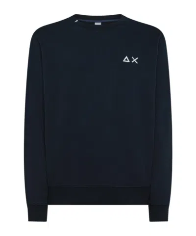 Sun 68 Sweatshirt Basic Fleece Navy Blue