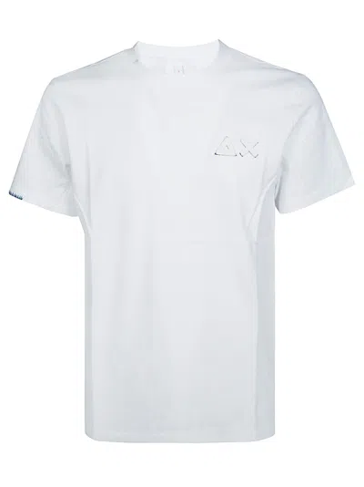 Sun 68 T-shirt Basic L/s In White