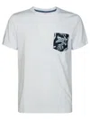 Sun 68 T Shirt Con Taschino A Contrasto In White