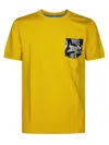 Sun 68 T Shirt Con Taschino A Contrasto In Yellow