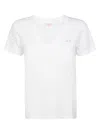 Sun 68 T Shirt Scollo V In White