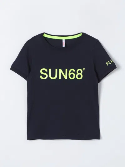 Sun 68 T-shirt  Kids Colour Blue