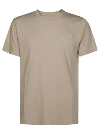 Sun 68 T Shirt Vintage Rotture In Gray