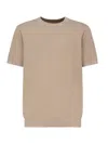 Sun 68 Logo-embroidered Crew-neck T-shirt In Neutral