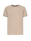Sun 68 Logo-embroidered Crew-neck T-shirt In Neutral