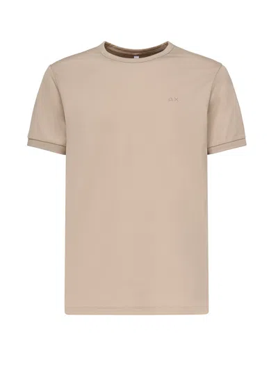 Sun 68 T-shirt With Logo In Neutral