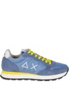 Sun 68 Tom Suede Panelled Sneakers In Blue