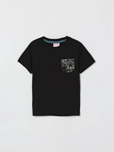 Sun 68 Kids' Tシャツ Sun68 ボーイ カラー ブラック In Black