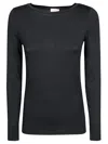 Sun 68 Tshirt Sailor Neckd L/s In Black