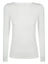 Sun 68 Tshirt Sailor Neckd L/s In White