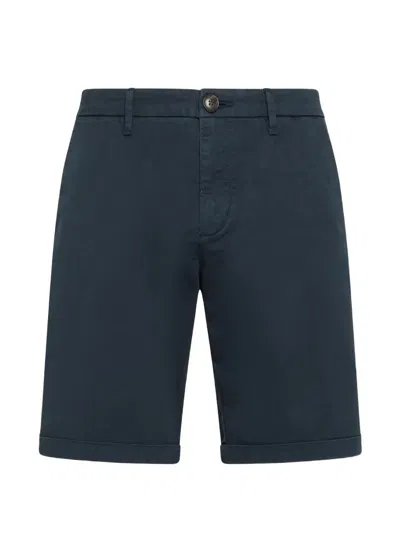 Sun 68 Chino-shorts Mit Umschlag In Blue