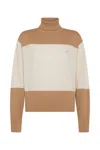 Sun 68 Women's Dolcevita Sweatshirt Sun68 K44237 Beige In Multi