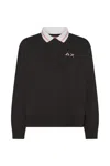 Sun 68 Women's Sweatshirt Sun68 F44205 Black In Black