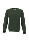 Sun 68 Wool And Cotton Sweater Sweater In Militare