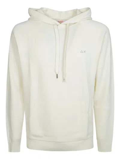 Sun 68 Wool Hoodie In White