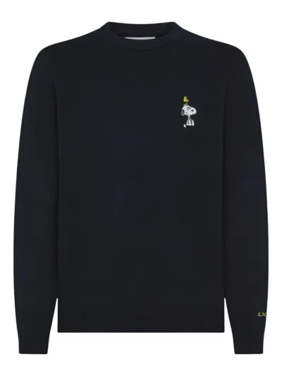 Sun 68 X Peanuts Sweater In Black
