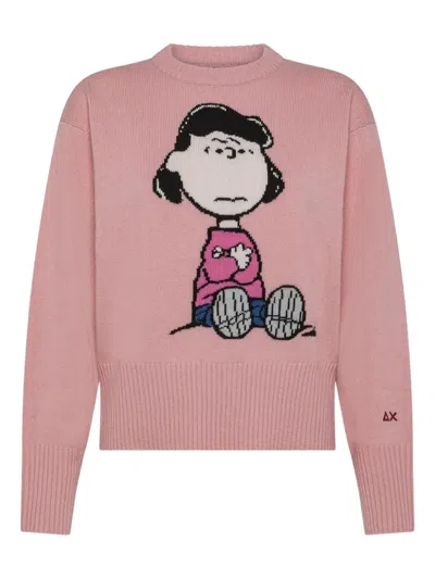 Sun 68 X Peanuts Sweater In Pink